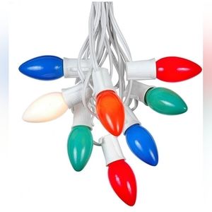 Multi Ceramic Incandescent Christmas String Lights